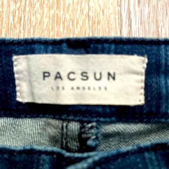 Pacsun NWOT Pinstriped Low Waisted Ankle Jegging Size 22 - Picture 5 of 6
